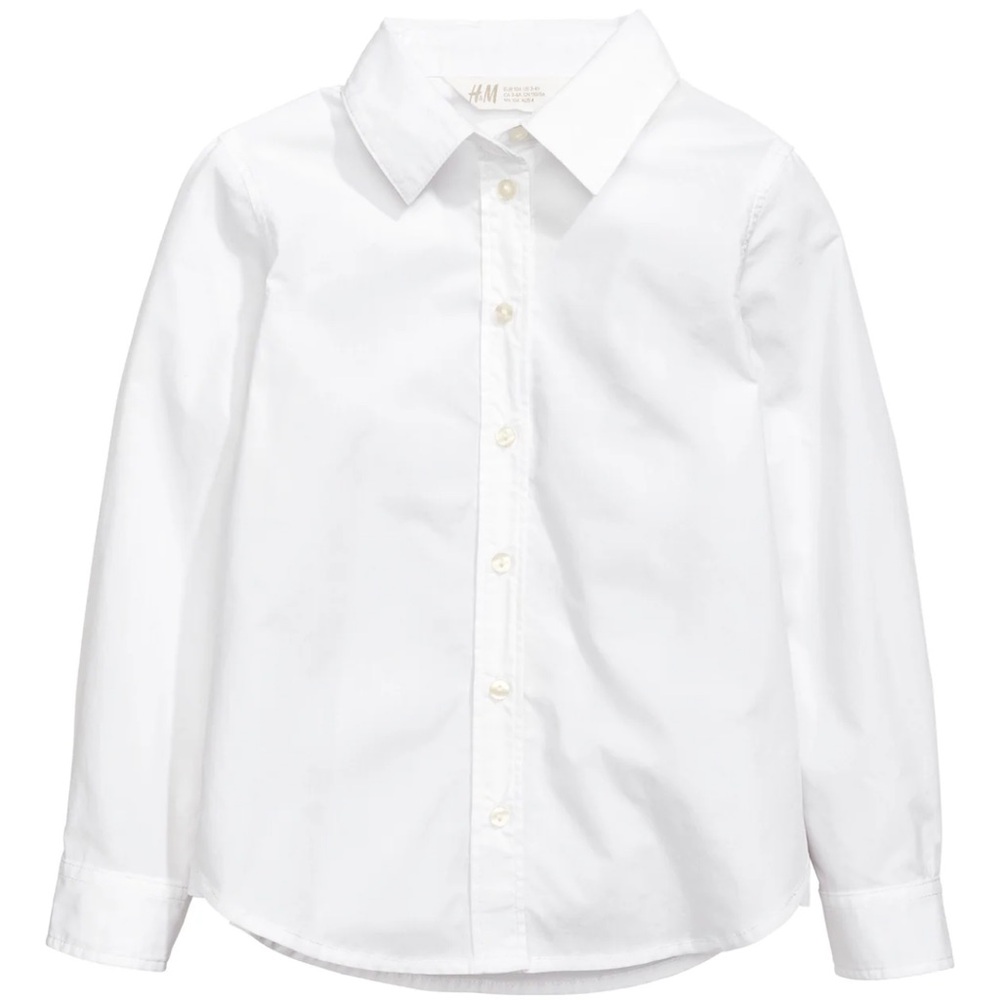 H&M Kids Classic White Button-Down Shirt
